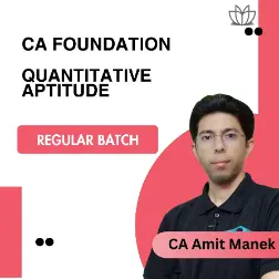Quantitative Aptitude- CA Foundation Regular (CA A…